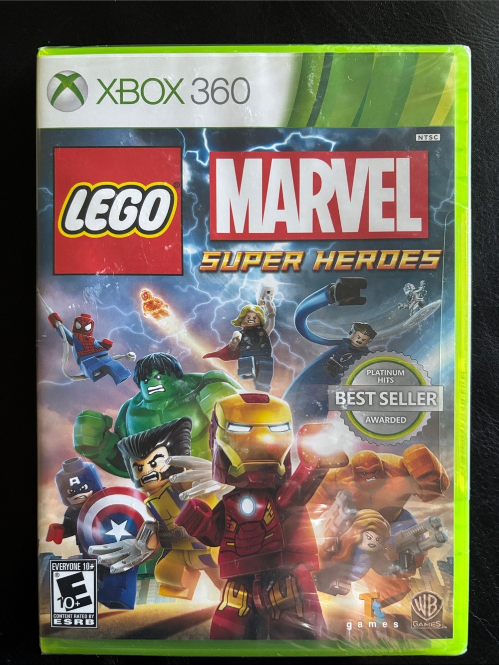 Lego Marvel Super Heroes Xbox 360 Green Case